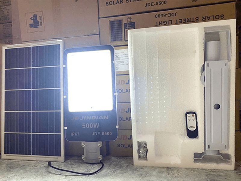 đèn đường năng lượng mặt trời jindian 300w-500w